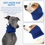 2 Pack Dog Snood Ear Warmers (Blue & Grey)