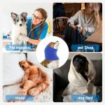 2 Pack Dog Snood Ear Warmers (Blue & Grey)
