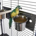 Panana Large Metal Bird Cage with Rolling Stand