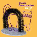 Cat Self-Grooming Arch with Soft Bristles