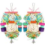 Natural Chew Ball Bird Toy for Small Birds