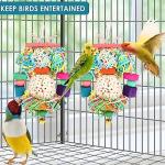 Natural Chew Ball Bird Toy for Small Birds