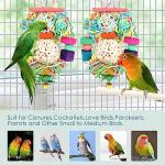 Natural Chew Ball Bird Toy for Small Birds