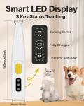 FURBONA LED Dog Paw Trimmer with Quiet Blade