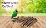 8 PCS Natural Wood Bird Perch Set