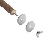 8 PCS Natural Wood Bird Perch Set