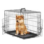 24-Inch Small Dog Crate with Double Doors