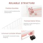 Maxmass Folding Dog Crate with Lockable Wheels