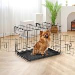 24-Inch Small Dog Crate with Double Doors
