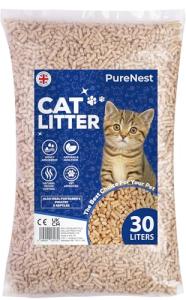 PureNest Ultra-Absorbent Natural Cat Litter 30L