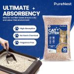 PureNest Ultra-Absorbent Natural Cat Litter 30L