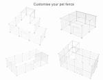 Pet Playpen for Small Animals - 14 Panels