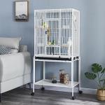 Large Metal Bird Cage for Cockatiels & Budgies