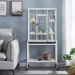 Large Metal Bird Cage for Cockatiels & Budgies