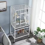 Large Metal Bird Cage for Cockatiels & Budgies