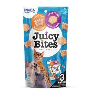 INABA Juicy Bites Cat Treats - Crab & Scallop