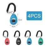 4-Pack Training Clickers for Dogs and Cats