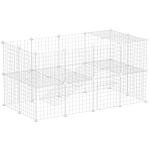 PawHut 36-Panel Metal Pet Playpen Fence