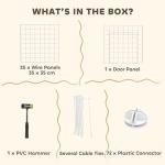 PawHut 36-Panel Metal Pet Playpen Fence