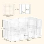 PawHut 36-Panel Metal Pet Playpen Fence