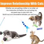 12 Interactive Plush Cat Toys Set