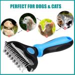 2-in-1 Dematting Comb for Dogs and Cats