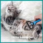 2-in-1 Dematting Comb for Dogs and Cats