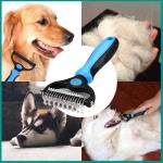 2-in-1 Dematting Comb for Dogs and Cats