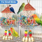 Colorful Hanging Toys for Small Parrots 2PCS
