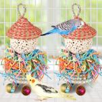Colorful Hanging Toys for Small Parrots 2PCS