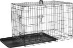 JupiterJx Foldable Dog Crate with Double Doors