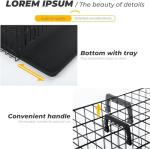 JupiterJx Foldable Dog Crate with Double Doors