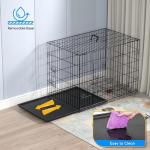 JupiterJx Foldable Dog Crate with Double Doors