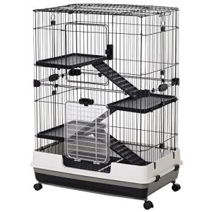 4-Level Indoor Small Animal Cage with Wheels