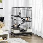 4-Level Indoor Small Animal Cage with Wheels