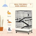 4-Level Indoor Small Animal Cage with Wheels