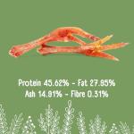 Natural Dried Chicken Feet Dog Treats 1kg