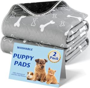 Washable Puppy Pads - Super Absorbent 2 Pack