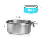 4 Pack Detachable Stainless Steel Bird Bowls