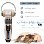 Quiet Rechargeable Dog and Cat Grooming Clippers