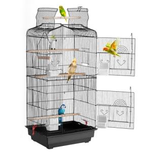 Large 41-Inch Open Top Bird Cage for Parrots