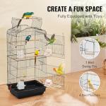 Large 41-Inch Open Top Bird Cage for Parrots