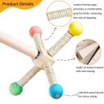Interactive Wooden Bird Perch and Exercise Toy