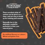 Venison Strips Dog Treats - Wheat Free Chews