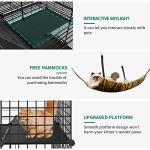 YITAHOME Indoor Cat Cage with Hammock and Ladders