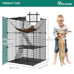YITAHOME Indoor Cat Cage with Hammock and Ladders