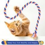 Simarro 3-Pack Colorful Cat Feather Wand Toys