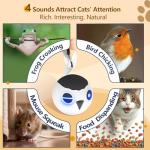 GoldenSun Interactive Cat Toy with Feather Tail