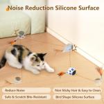 GoldenSun Interactive Cat Toy with Feather Tail