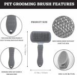Self-Cleaning Slicker Brush for Dogs and Cats